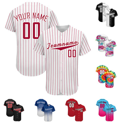 Custom Baseball Jersey, Personalized Tee Shirt Sports Uniforms Print Team Name Numbers for Men/Women/Kids
