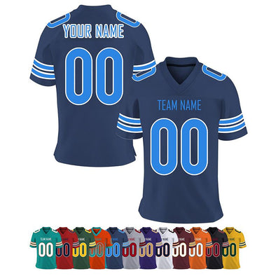 Custom Football Jerseys for Men, Personalized Sport Shirts Add Team Name Number Women/Youth