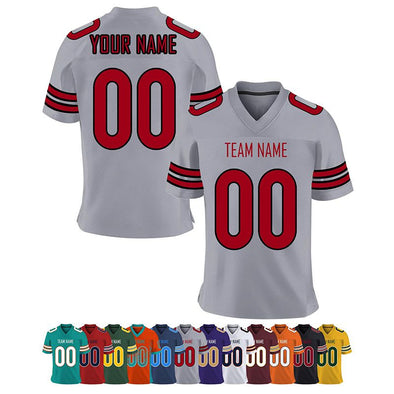 Custom Football Jerseys for Men, Personalized Sport Shirts Add Team Name Number Women/Youth