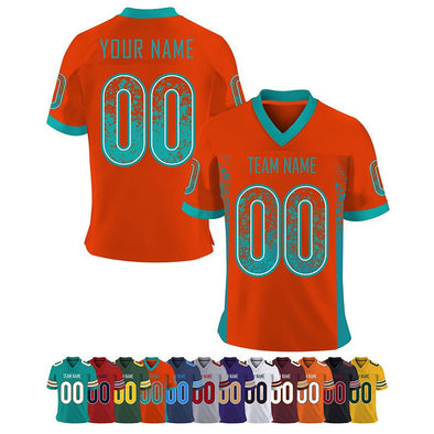 Custom Football Jerseys for Men, Personalized Sport Shirts Add Team Name Number Women/Youth