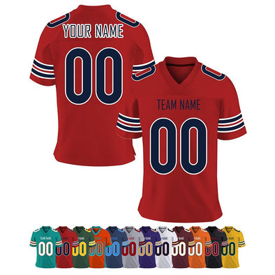 Custom Football Jerseys for Men, Personalized Sport Shirts Add Team Name Number Women/Youth