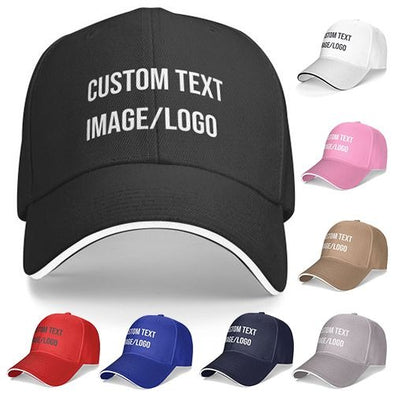 Custom Baseball Hats for Men, Women, Personalized Baseball Caps with Text/Image/Logo