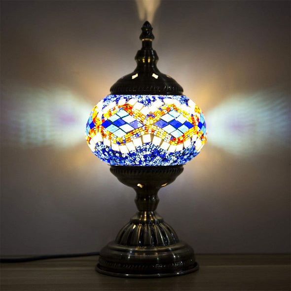 Mosaic Lamp-Handmade Turkish Mosaic Table Lamp for Room Decoration