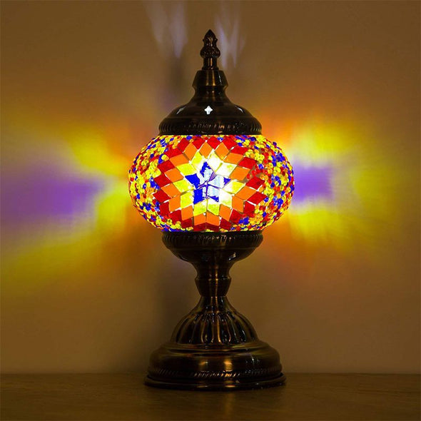Mosaic Lamp-Handmade Turkish Mosaic Table Lamp for Room Decoration