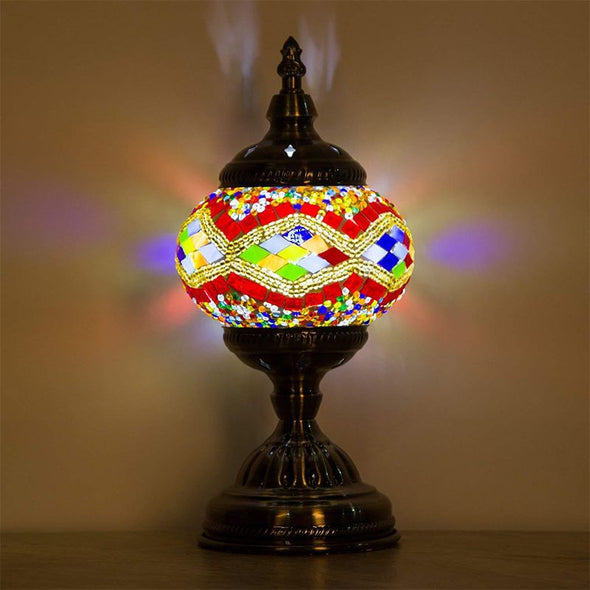 Mosaic Lamp-Handmade Turkish Mosaic Table Lamp for Room Decoration