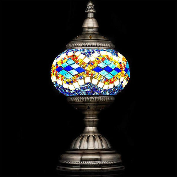 Mosaic Lamp-Handmade Turkish Mosaic Table Lamp for Room Decoration