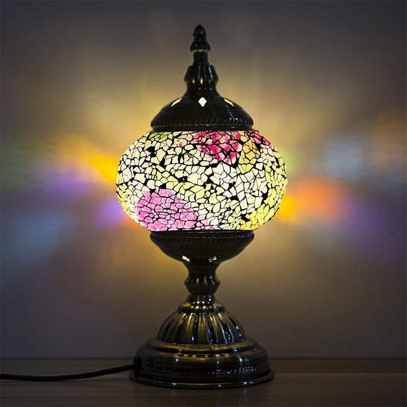 Mosaic Lamp-Handmade Turkish Mosaic Table Lamp for Room Decoration