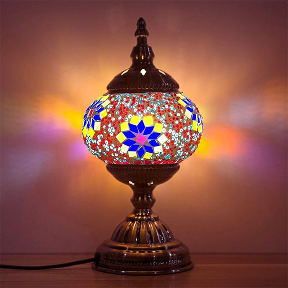 Mosaic Lamp-Handmade Turkish Mosaic Table Lamp for Room Decoration