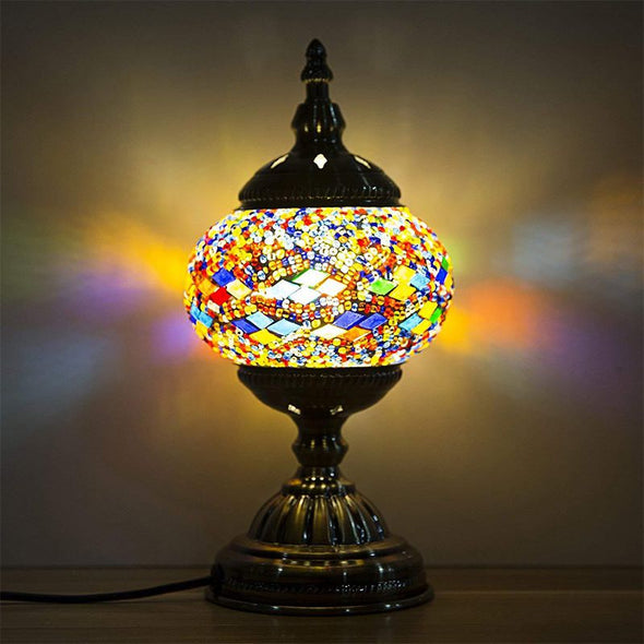 Mosaic Lamp-Handmade Turkish Mosaic Table Lamp for Room Decoration