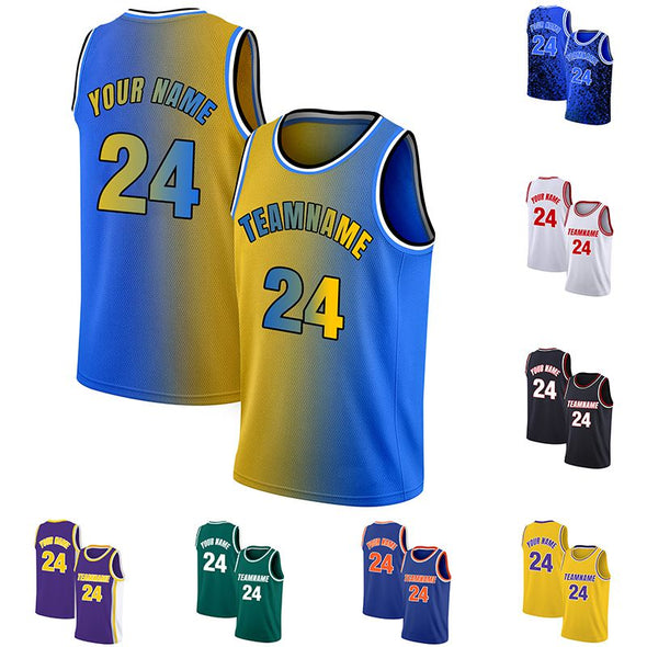 Custom Basketball Jersey, Personalized Team Uniforms Customize Sports Shirt Print Team Name & Number for Men/Kids/Youth