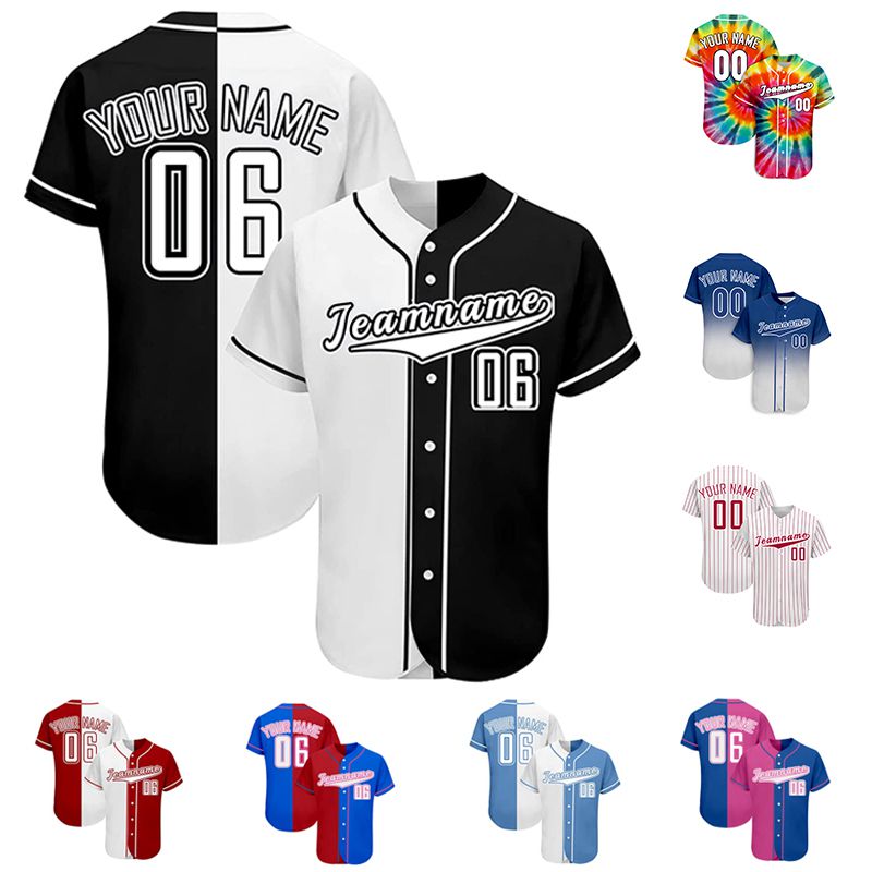 Custom Baseball Jersey Personalized Baseball Shirts Customized Team Name &  Number for Men Women