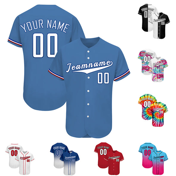 Custom Baseball Jersey, Personalized Tee Shirt Sports Uniforms Print Team Name Numbers for Men/Women/Kids