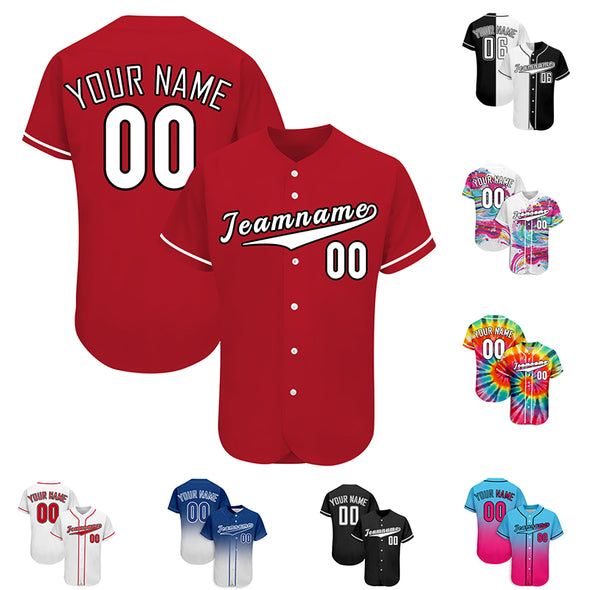 Custom Baseball Jersey, Personalized Tee Shirt Sports Uniforms Print Team Name Numbers for Men/Women/Kids