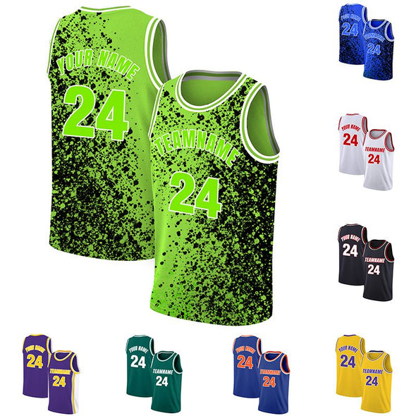 Custom Basketball Jersey, Personalized Team Uniforms Customize Sports Shirt Print Team Name & Number for Men/Kids/Youth