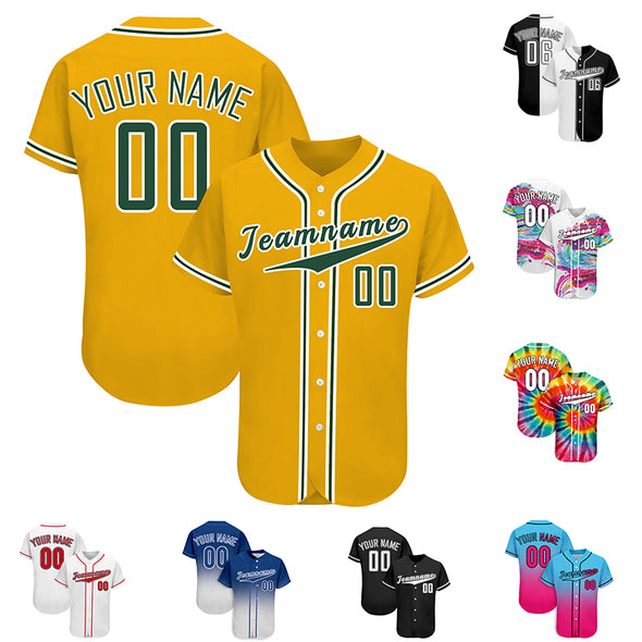 Custom Baseball Jersey, Personalized Tee Shirt Sports Uniforms Print Team Name Numbers for Men/Women/Kids