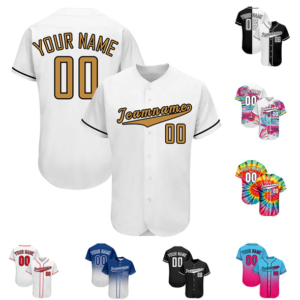 Custom Baseball Jersey, Personalized Tee Shirt Sports Uniforms Print Team Name Numbers for Men/Women/Kids