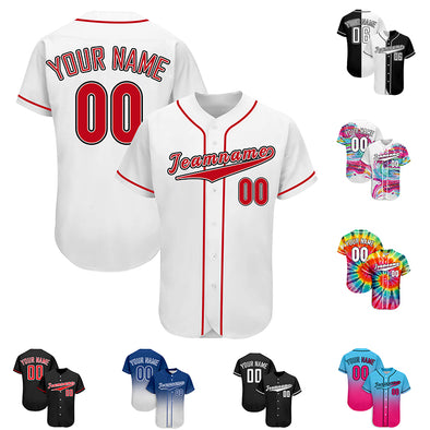 Custom Baseball Jersey, Personalized Tee Shirt Sports Uniforms Print Team Name Numbers for Men/Women/Kids