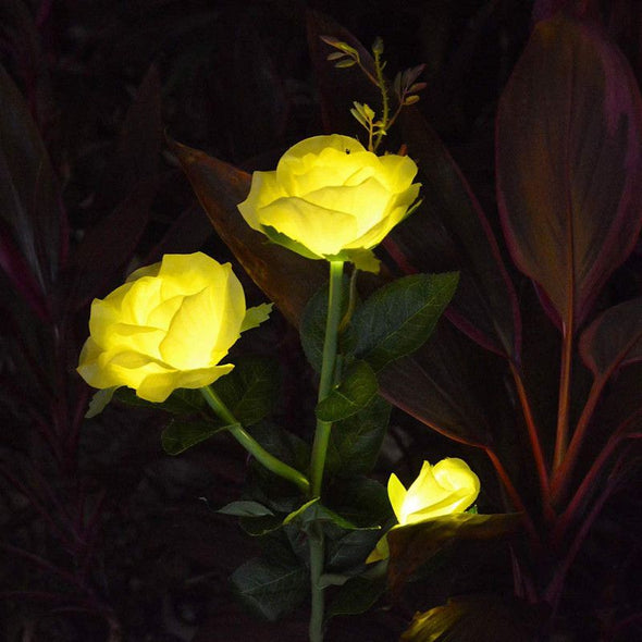 Rose Solar Powered Garden Decorations Lights