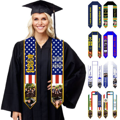 Custom Graduation Stoles, Personalized Graduation Sash 2023-72In