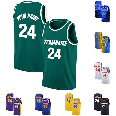 Custom Basketball Jersey, Personalized Team Uniforms Customize Sports Shirt Print Team Name & Number for Men/Kids/Youth