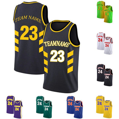 Custom Basketball Jersey Full Sublimation Uniforms Printed Name Number  Breathable School Team Clothes for Men/Youth 