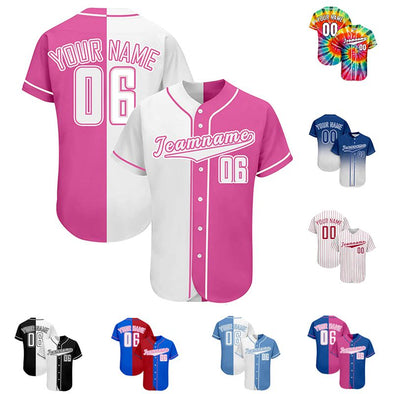 Custom Baseball Jersey Button Down, Personalized Printed Baseball Shirts Sports Uniform for Men Women Youth