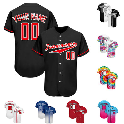Custom Baseball Jersey, Personalized Tee Shirt Sports Uniforms Print Team Name Numbers for Men/Women/Kids