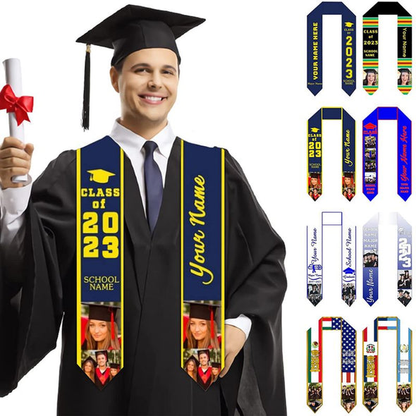 Custom Graduation Stoles, Personalized Graduation Sash 2023-72In