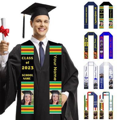 Custom Graduation Stoles, Personalized Graduation Sash 2023-72 In