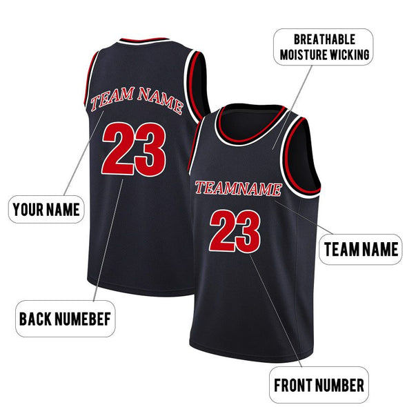 Custom Basketball Jersey, Personalized Team Uniforms Customize Sports Shirt Print Team Name & Number for Men/Kids/Youth