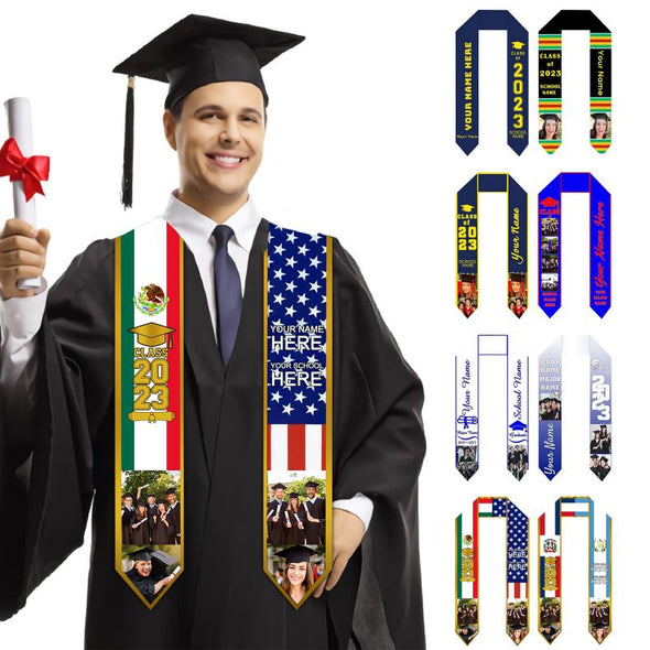 Custom Graduation Stoles, Personalized Graduation Sash 2023-72In