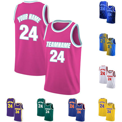 Custom Basketball Jersey, Personalized Team Uniforms Customize Sports Shirt Print Team Name & Number for Men/Kids/Youth