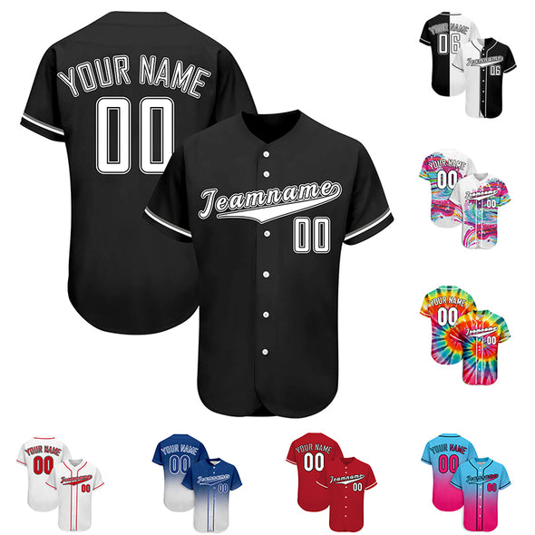 Custom Baseball Jersey, Personalized Tee Shirt Sports Uniforms Print Team Name Numbers for Men/Women/Kids