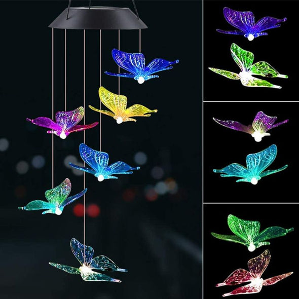 Hummingbird Wind Chimes, Solar Wind Chimes Glow Wind Chimes Gifts for mom