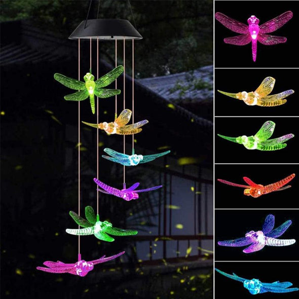 Hummingbird Wind Chimes, Solar Wind Chimes Glow Wind Chimes Gifts for mom