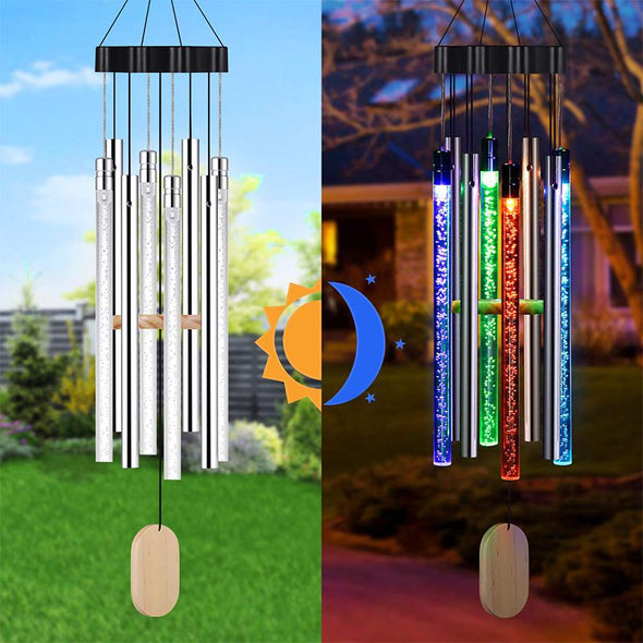 Solar Wind Chimes Light Outdoor, Wind Chimes with Colorful Light