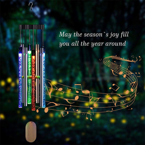 Solar Wind Chimes Light Outdoor, Wind Chimes with Colorful Light