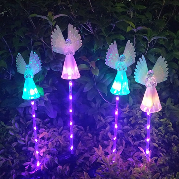 Solar Angel Lights, Garden Angel Light Gifts for Mom, Angel Landscape Path Lights